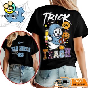 North Carolina Tar Heels NCAA Halloween Trick Or Teach T-Shirt