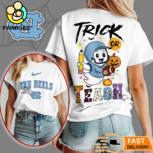 North Carolina Tar Heels NCAA Halloween Trick Or Teach T-Shirt