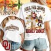 Oklahoma Sooners NCAA Fall For Jesus He Never Leaves 3D Shirt