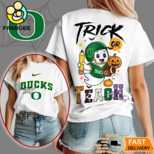 Oregon Ducks NCAA Halloween Trick Or Teach T-Shirt