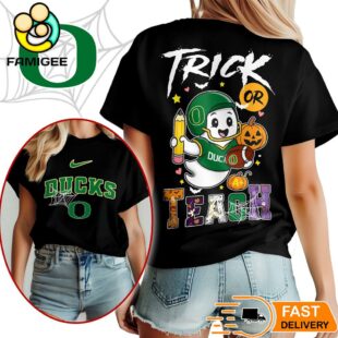 Oregon Ducks NCAA Halloween Trick Or Teach T-Shirt