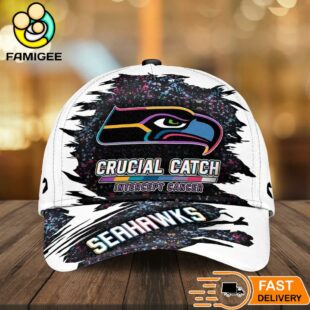 Seattle Seahawks NFL Crucial Catch Intercept Cancer Limited Edition Cap