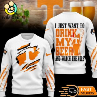 Tennessee Volunteers NCAA I Just Want To Drink My Beer And Watch Aggies Ugy Christmas Sweater