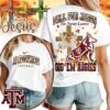 Texas A&M Aggies NCAA Fall For Jesus He Never Leaves 3D Shirt