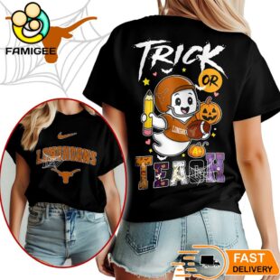 Texas Longhorns NCAA Halloween Trick Or Teach T-Shirt