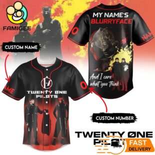 Twenty One Pilots My Name's Blurryface And I Care What You Think Baseball Jersey