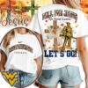 West Virginia Mountaineers NCAA Fall For Jesus He Never Leaves 3D Shirt