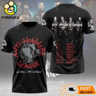 Anti-Nowhere League 45th Anniversary Tour 2025 Limited T-Shirt