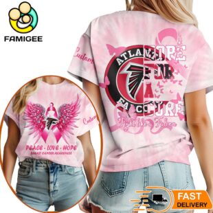 Atlanta Falcons NFL Peace Love Hope Pink 3D Shirt