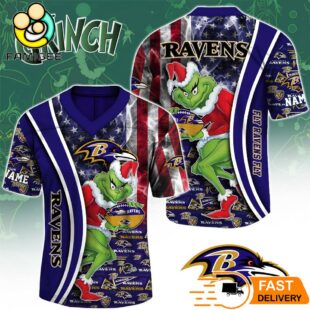 Baltimore Ravens The Grinch Christmas 2025 Football Jersey