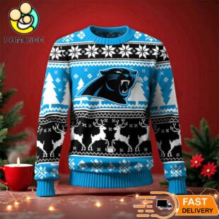 Carolina Panthers Ugly Christmas Sweater For NFL Holiday Parties