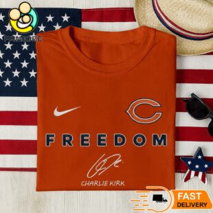 Chicago Bears Freedom Charlie Kirk Embroidered Shirt
