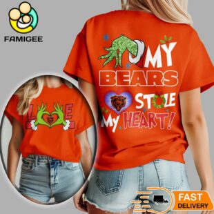 Chicago Bears NFL Grinch Christmas All Over Print Shirt