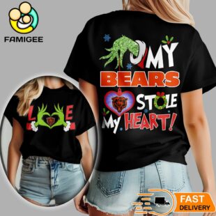 Chicago Bears NFL Grinch Christmas All Over Print Shirt