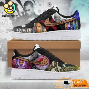 Chris Brown Legendary Albums Tribute Air Force 1 Shoes