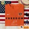 Cincinnati Bengals Freedom Charlie Kirk Embroidered Shirt