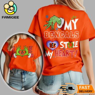 Cincinnati Bengals NFL Grinch Christmas All Over Print Shirt
