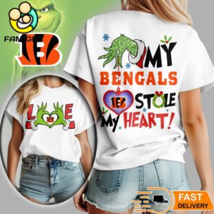 Cincinnati Bengals NFL Grinch Christmas All Over Print Shirt