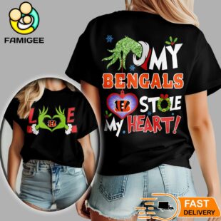 Cincinnati Bengals NFL Grinch Christmas All Over Print Shirt