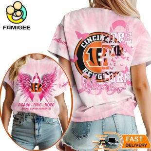Cincinnati Bengals NFL Peace Love Hope Pink 3D Shirt