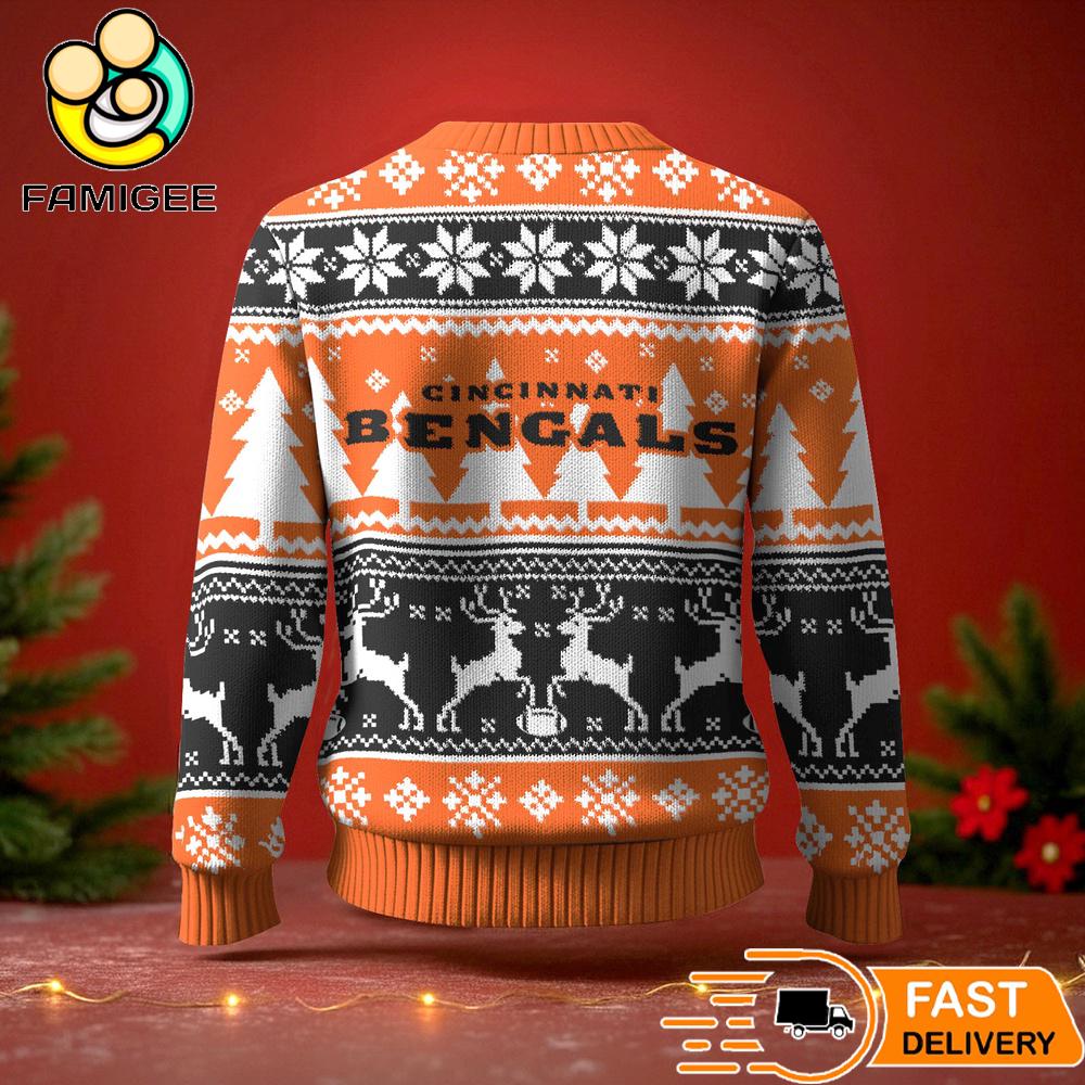Cincinnati Bengals Ugly Christmas Sweater For NFL Holiday Parties Cincinnati Bengals Ugly Christmas Sweater For NFL Holiday Parties