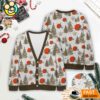 Cleveland Browns NFL Christmas Tree Pattern Cardigan Sweater