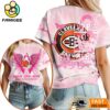 Cleveland Browns NFL Peace Love Hope Pink 3D Shirt