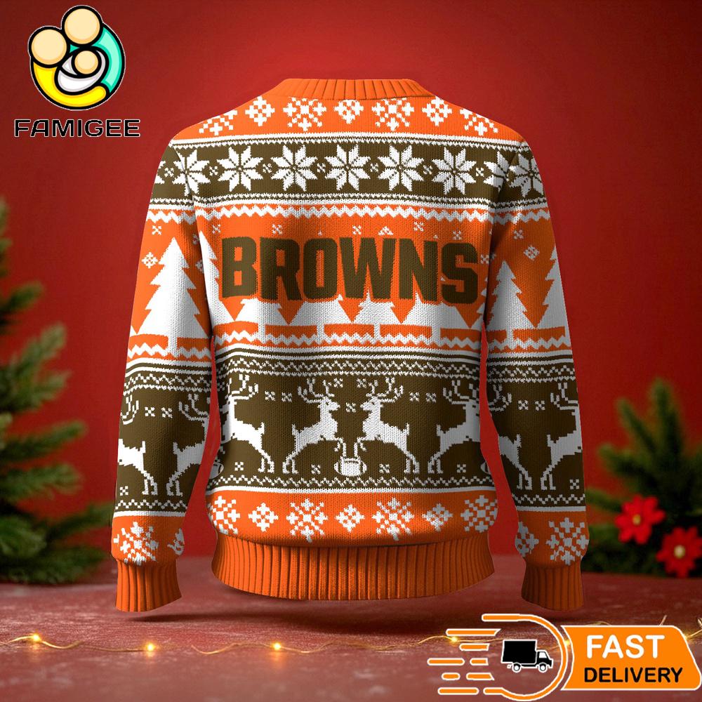 Cleveland Browns Ugly Christmas Sweater For NFL Holiday Parties Cleveland Browns Ugly Christmas Sweater For NFL Holiday Parties