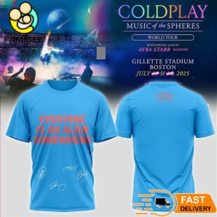 Coldplay Everyone Is An Alien Somewhere Signature 3D T-Shirt