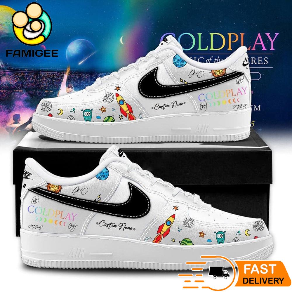 Coldplay Music Of The Spheres Tour Inspired Custom Air Force 1 Shoes Coldplay Music Of The Spheres Tour Inspired Custom Air Force 1 Shoes