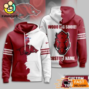 Custom Name Arkansas Razorbacks NCAA Warrior Spirit 3D Hoodie