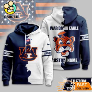 Custom Name Auburn Tigers NCAA Warrior Spirit 3D Hoodie
