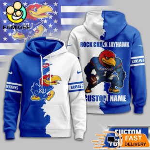 Custom Name Kansas Jayhawks NCAA Warrior Spirit 3D Hoodie