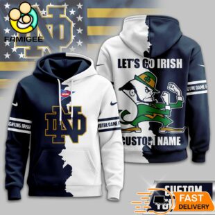 Custom Name Notre Dame Fighting Irish NCAA Warrior Spirit 3D Hoodie