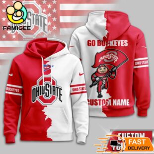 Custom Name Ohio State Buckeyes NCAA Warrior Spirit 3D Hoodie
