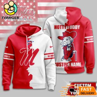 Custom Name Ole Miss Rebels NCAA Warrior Spirit 3D Hoodie