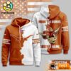 Custom Name Texas Longhorns NCAA Warrior Spirit 3D Hoodie