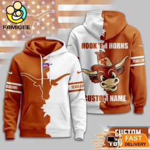 Custom Name Texas Longhorns NCAA Warrior Spirit 3D Hoodie