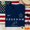 Dallas Cowboys Freedom Charlie Kirk Embroidered Shirt