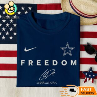 Dallas Cowboys Freedom Charlie Kirk Embroidered Shirt