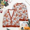 Denver Broncos NFL Christmas Tree Pattern Cardigan Sweater