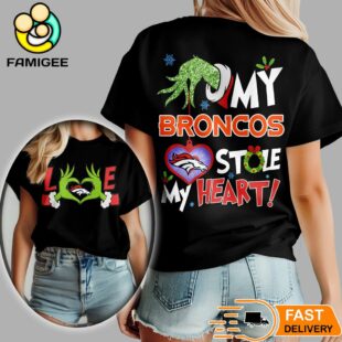 Denver Broncos NFL Grinch Christmas All Over Print Shirt