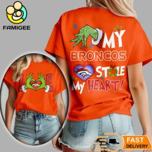 Denver Broncos NFL Grinch Christmas All Over Print Shirt
