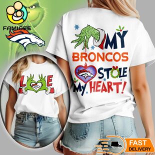 Denver Broncos NFL Grinch Christmas All Over Print Shirt