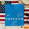 Detroit Lions Freedom Charlie Kirk Embroidered Shirt