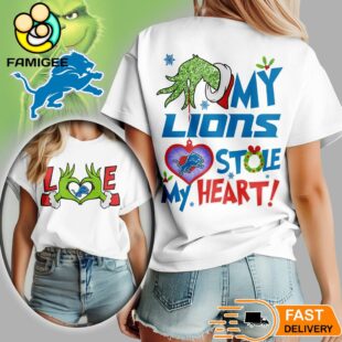 Detroit Lions NFL Grinch Christmas All Over Print Shirt