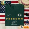 Green Bay Packers Freedom Charlie Kirk Embroidered Shirt