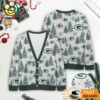 Green Bay Packers NFL Christmas Tree Pattern Cardigan Sweater