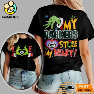 Green Bay Packers NFL Grinch Christmas All Over Print Shirt