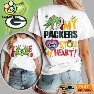 Green Bay Packers NFL Grinch Christmas All Over Print Shirt
